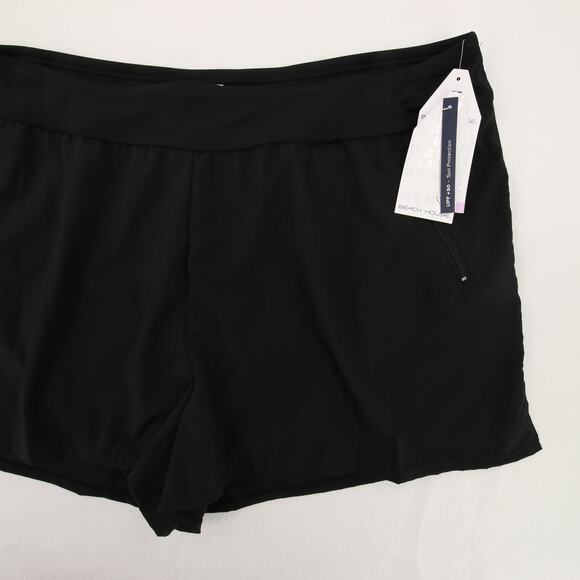 Beach House Swim Board Shorts Black Zipper Pocket Plus Comfort Fit Size 22W NWT - Picture 4 of 16